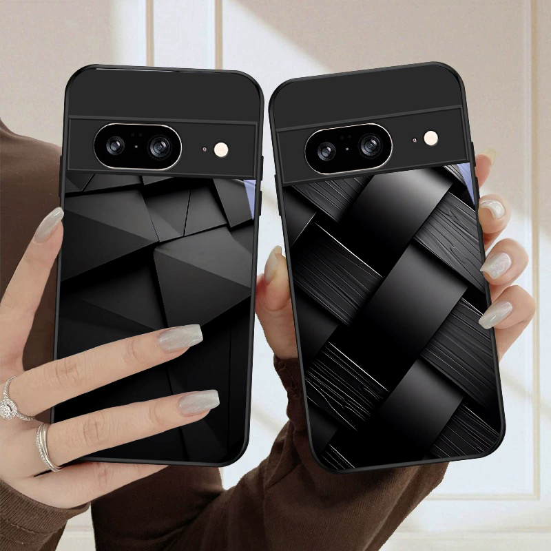 Phone Cases Google Pixel 7 - Dark geometric texture For Google Pixel