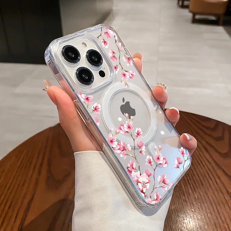 Phone Cases Luxury - Luxury Pink INS Flowers Case For