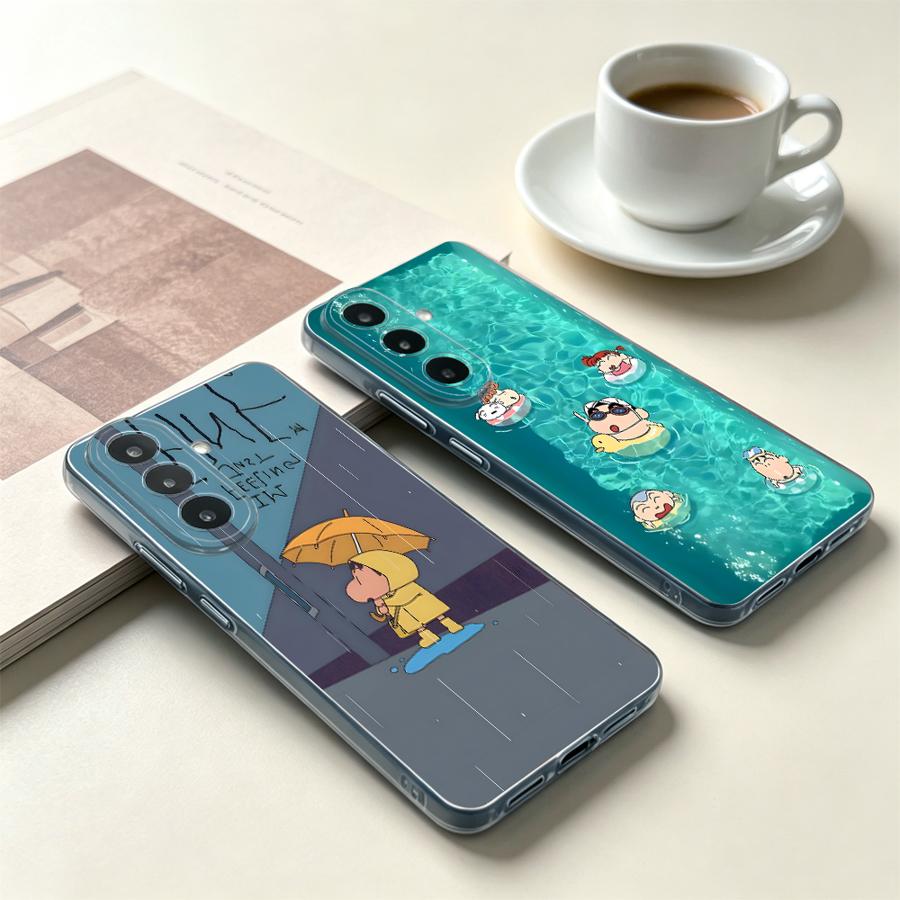 Phone Cases Samsung A14 - Yellow Umbrella Boy Phone Cover Case