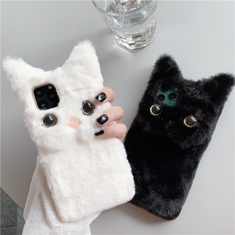 3D Cute Cartoon Cat Furry Plus - Phone Cases Iphone 15 Pro Max 评论和价格