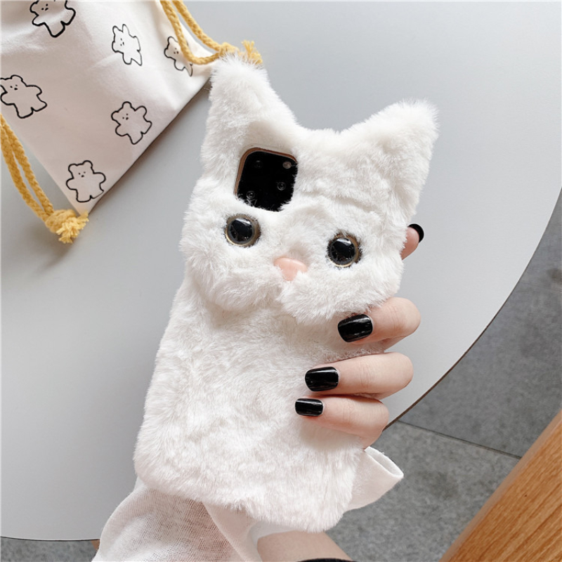 3D Cute Cartoon Cat Furry Plus - Phone Cases Iphone 15 Pro Max 评论和价格