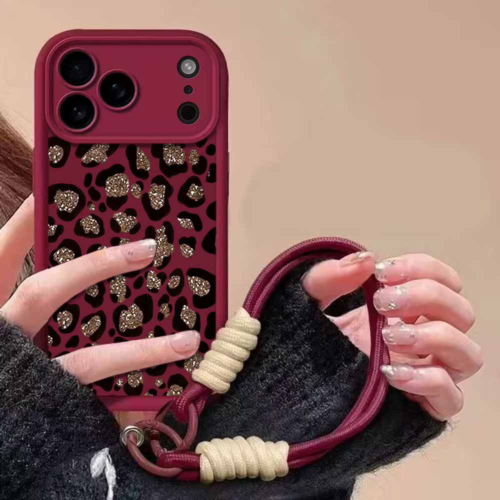 Leopard Print INS Hand Wrist S - Phone Cases With Straps 评论和价格