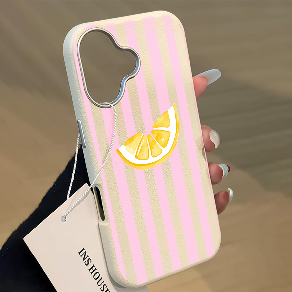 Lemon Pink Stripes Phone Case  - Phone Cases Pink 评论和价格