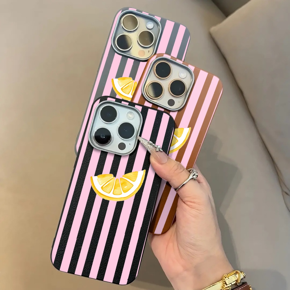 Lemon Pink Stripes Phone Case  - Phone Cases Pink 评论和价格