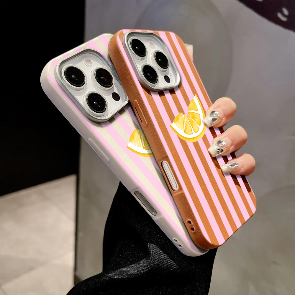 Lemon Pink Stripes Phone Case  - Phone Cases Pink 评论和价格