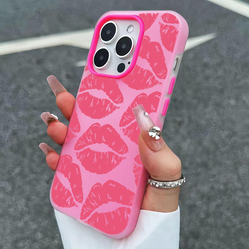 Sexy Girl Pink Lips  Pattern D - Phone Cases Pink 评论和价格