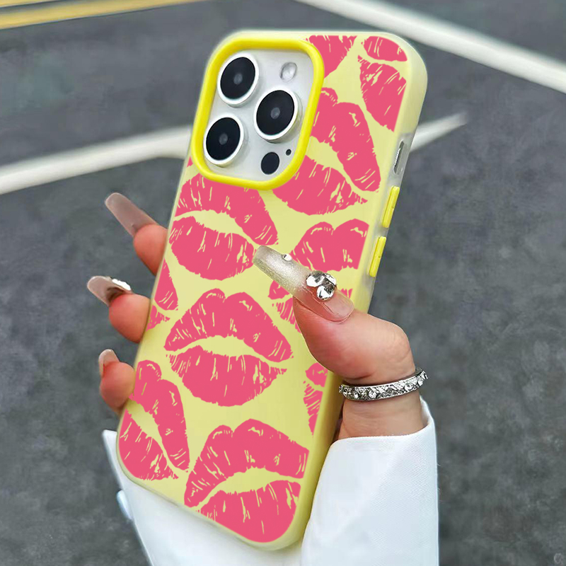 Sexy Girl Pink Lips  Pattern D - Phone Cases Pink 评论和价格