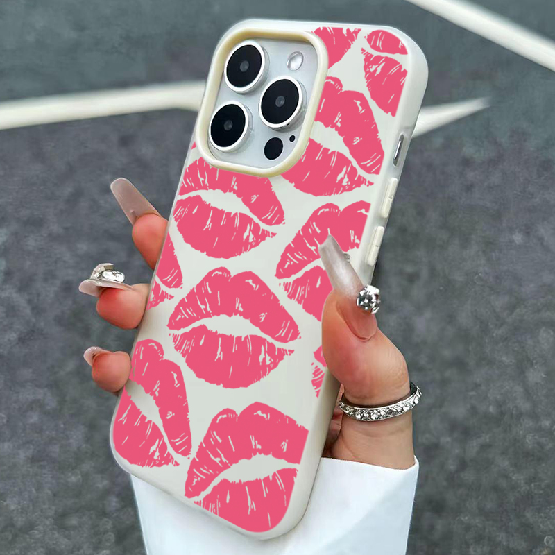 Sexy Girl Pink Lips  Pattern D - Phone Cases Pink 评论和价格