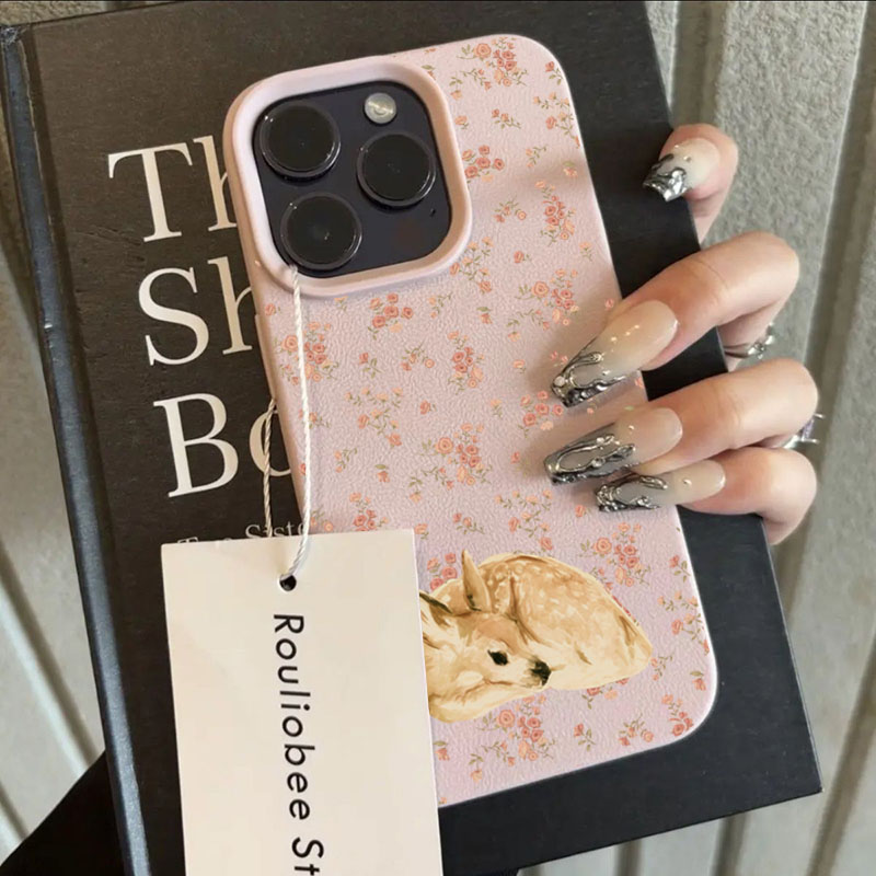 Cute Deer Full Floral Pattern  - Phone Cases Otterbox 评论和价格