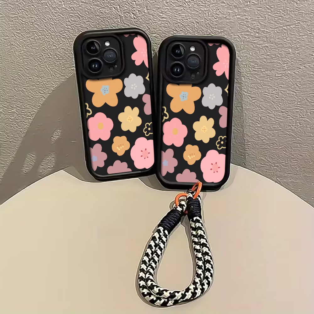 Macaron Flowers Strap Rope Pho - Phone Cases With Straps 评论和价格