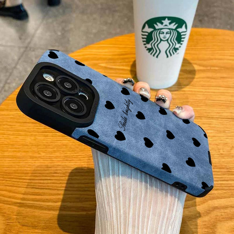 New Luxury Black Love Heart So - Phone Cases For Girls 评论和价格