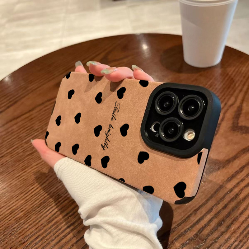 New Luxury Black Love Heart So - Phone Cases For Girls 评论和价格