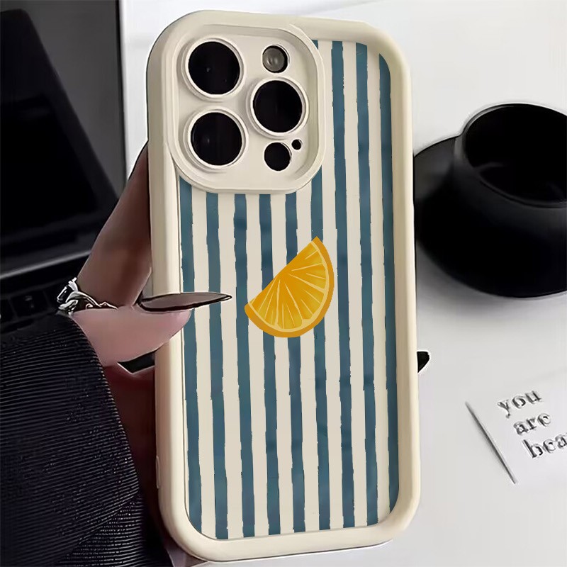 Striped Lemon Slice Pattern Ph - Phone Cases Redmi 评论和价格