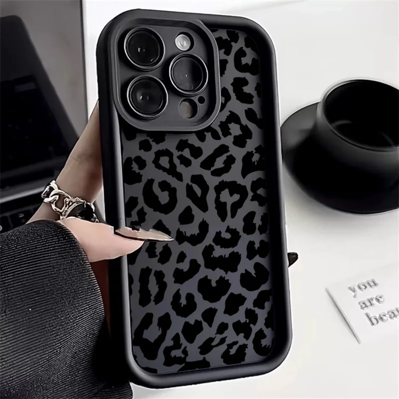 Black Leopard Print Pattern Si - Phone Cases Dior 评论和价格