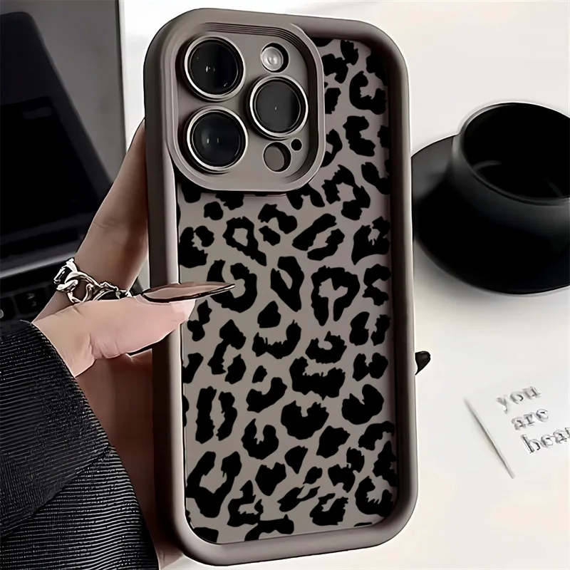 Black Leopard Print Pattern Si - Phone Cases Dior 评论和价格