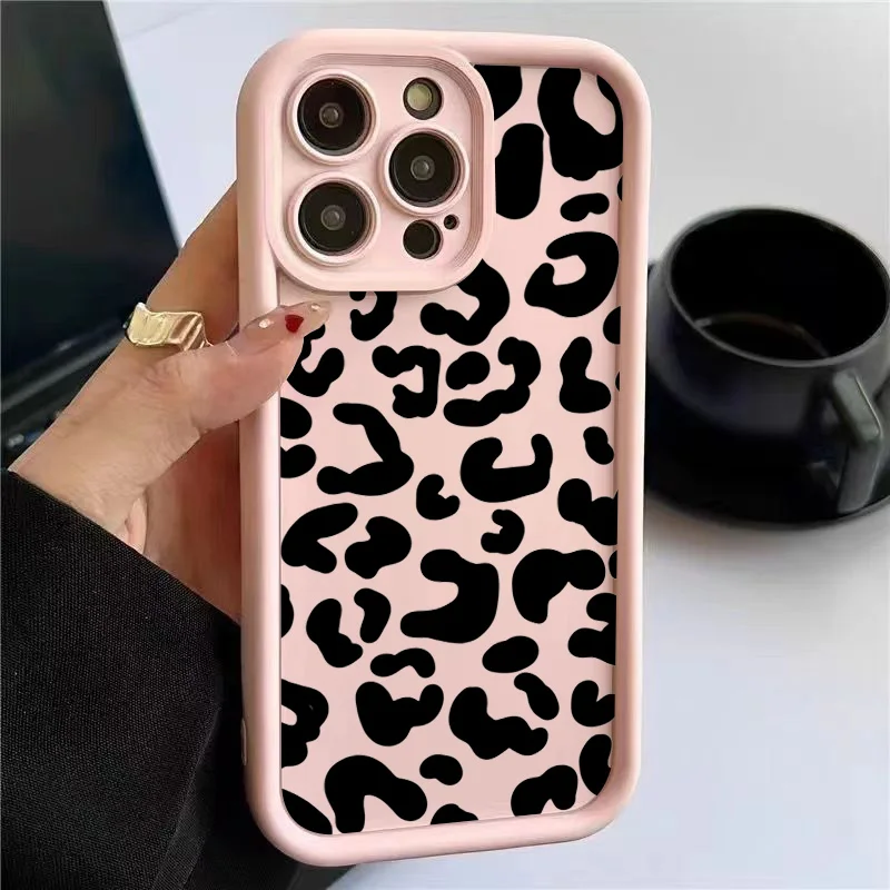 Black Leopard Print Pattern Si - Phone Cases Dior 评论和价格