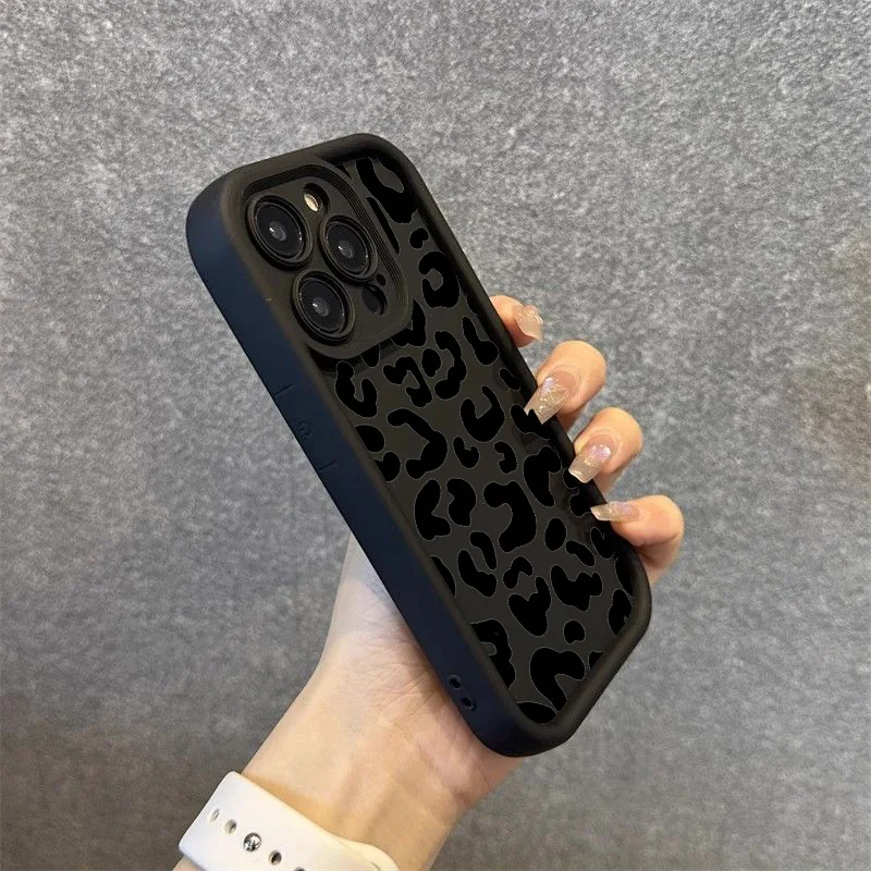 Black Leopard Print Pattern Si - Phone Cases Dior 评论和价格