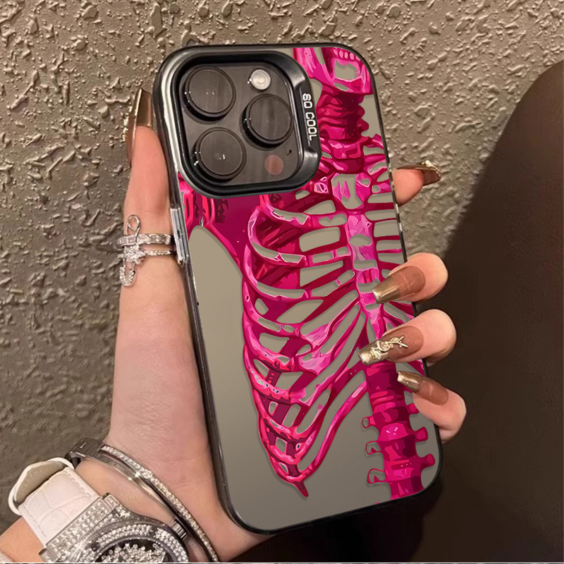 Luxury Pink Green Skull Phone  - Phone Cases Luxury 评论和价格