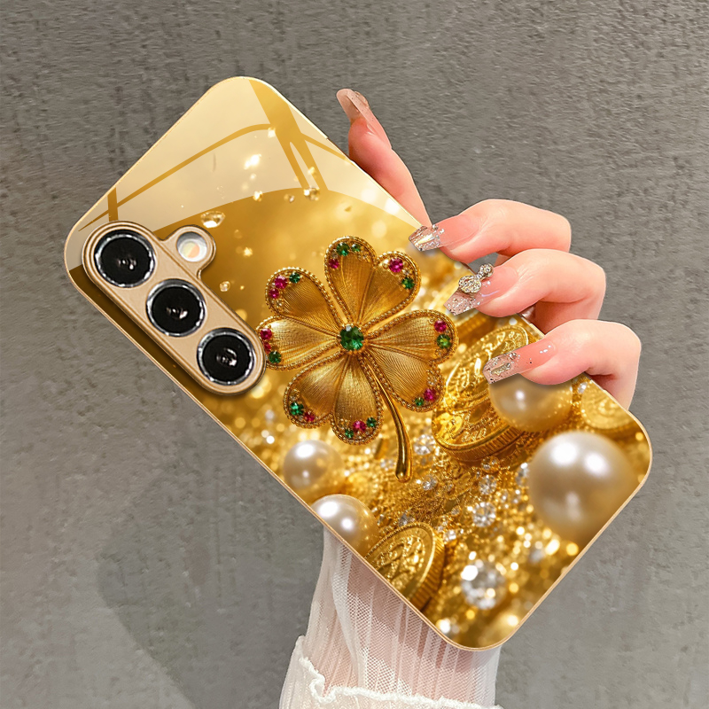 Colorful Gem Four-leaf Pattern - Phone Cases Protective 评论和价格