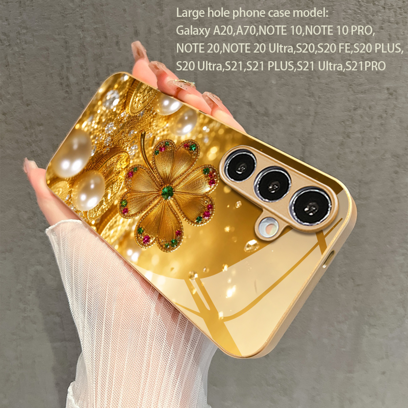 Colorful Gem Four-leaf Pattern - Phone Cases Protective 评论和价格