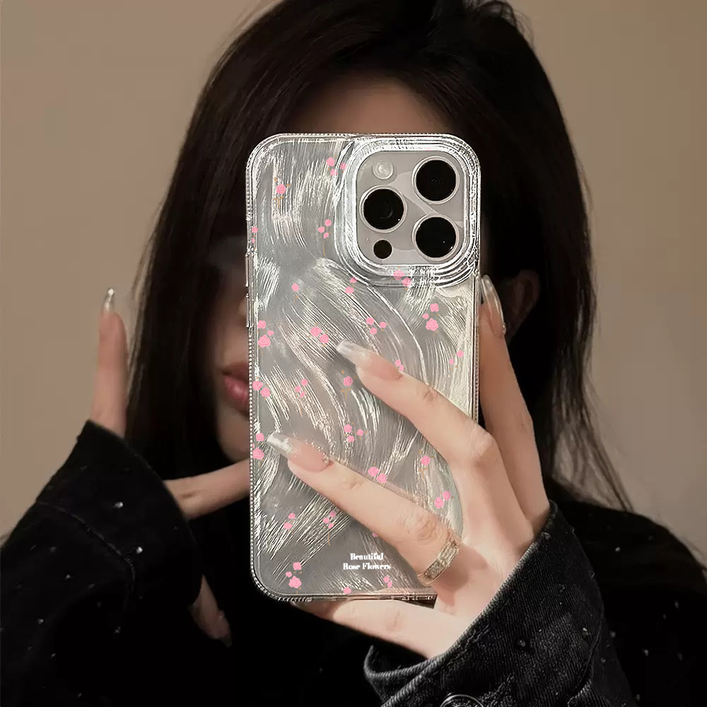 Simple Pink Flowers Phone Case - Phone Cases Pink 评论和价格