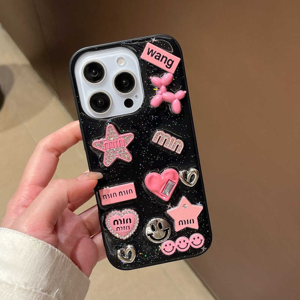 Cute 3D Love Heart Y2K Star Sp - Phone Cases Dior 评论和价格