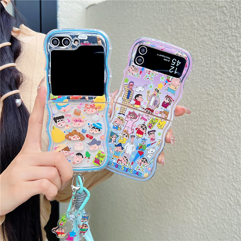 Cute Cartoon Japan Anime Crayo - Phone Cases Z Flip 7 评论和价格