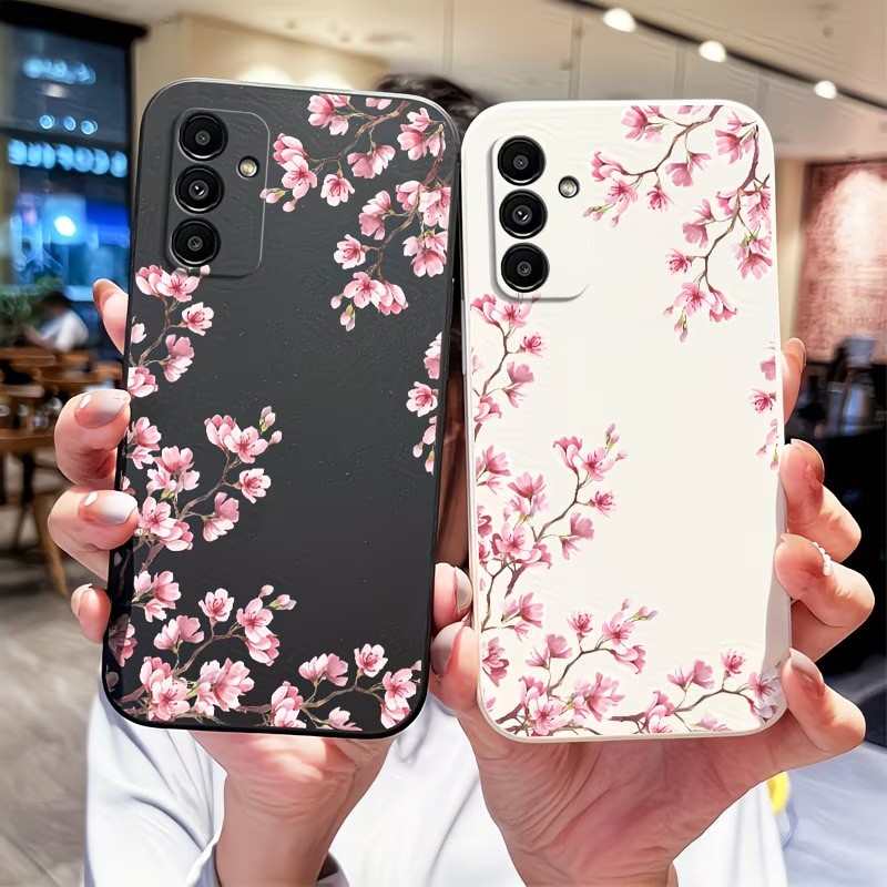 Pink Cherry Blossom Branch Pri - Phone Cases Pink 评论和价格