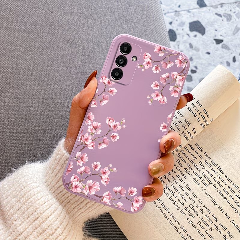 Pink Cherry Blossom Branch Pri - Phone Cases Pink 评论和价格