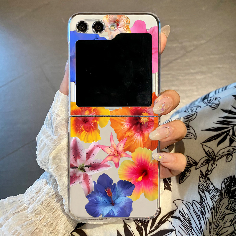 Realistic Floral Print Phone C - Phone Cases Z Flip 7 评论和价格