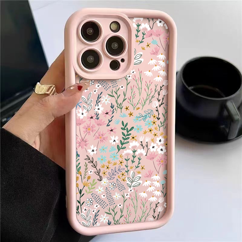 Pink High-bamboo Floral Patter - Phone Cases Pink 评论和价格
