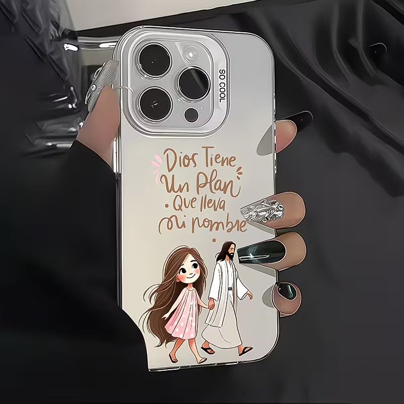 Cute Girl Walking With God Mat - Phone Cases For Girls 评论和价格