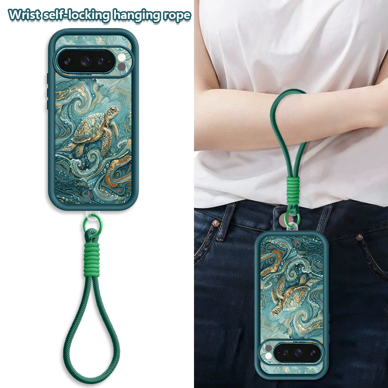 Sea Turtle Print Wrist Strap L - Phone Cases With Straps 评论和价格