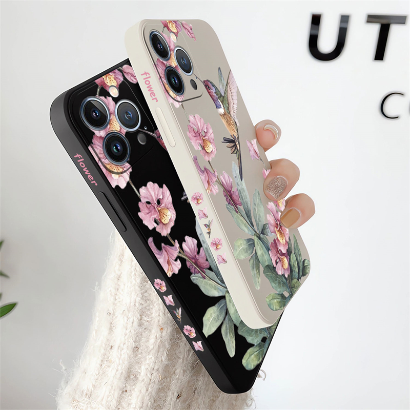 Painted Flowers Birds Phone Ca - Phone Cases Dior 评论和价格