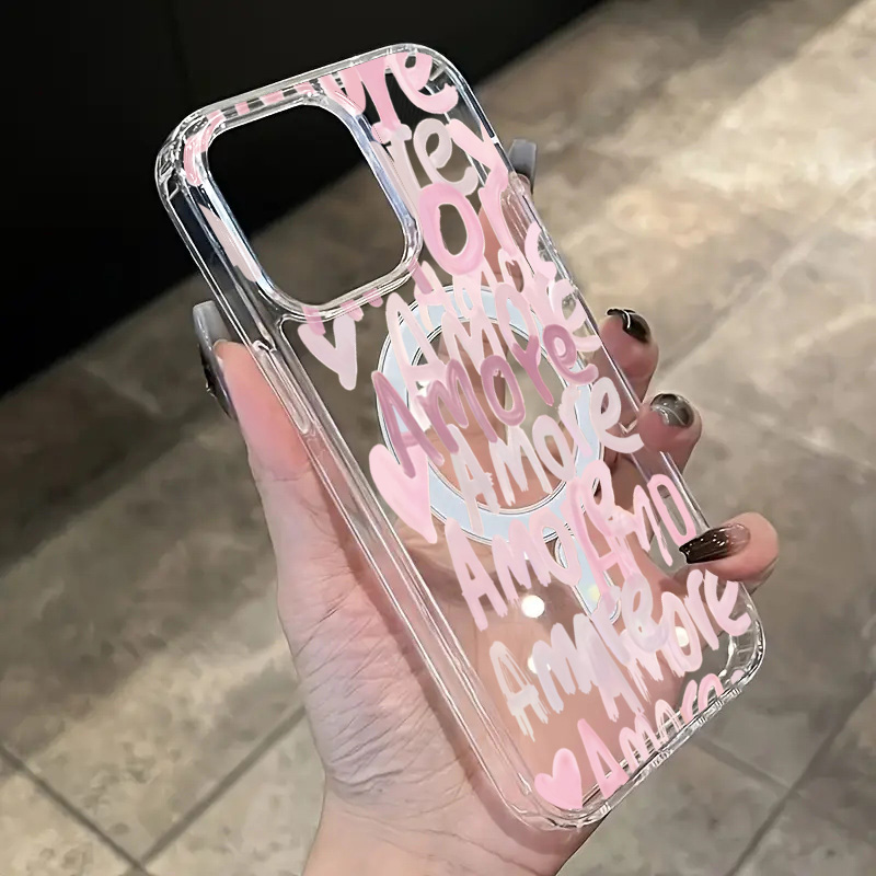 Amore-Love Romantic Pink Lette - Phone Cases Pink 评论和价格