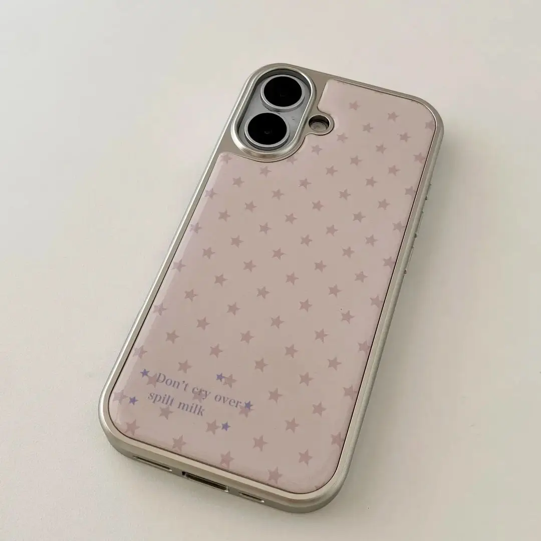 Korean Ins Girl Heart Pink Sta - Phone Cases For Girls 评论和价格