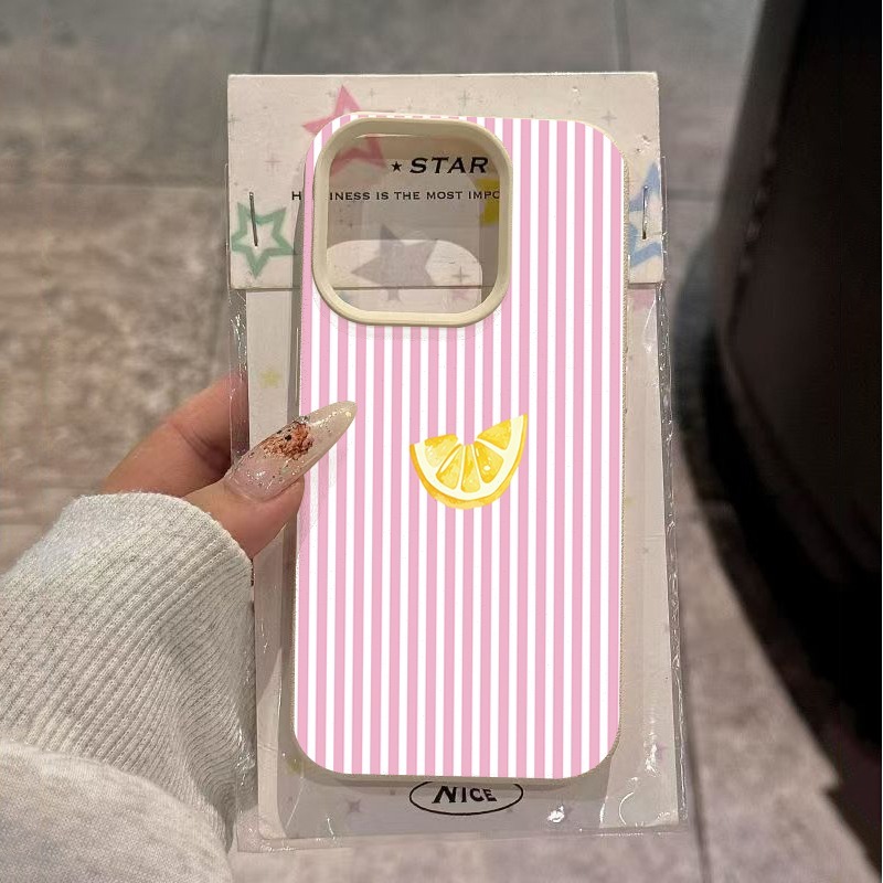Orange Pink and White Stripes  - Phone Cases Pink 评论和价格