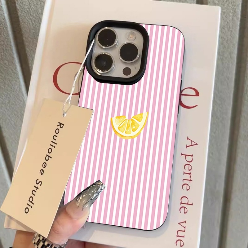 Orange Pink and White Stripes  - Phone Cases Pink 评论和价格