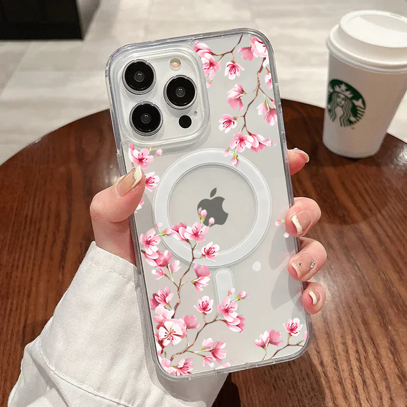 Luxury Pink INS Flowers Case F - Phone Cases Luxury 评论和价格