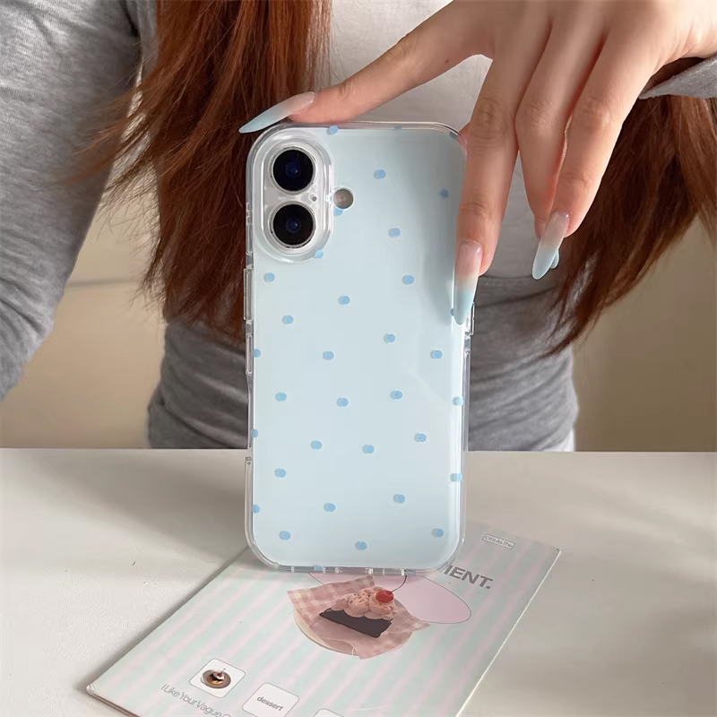 Korean Ins Girl Simple Blue Pi - Phone Cases For Girls 评论和价格