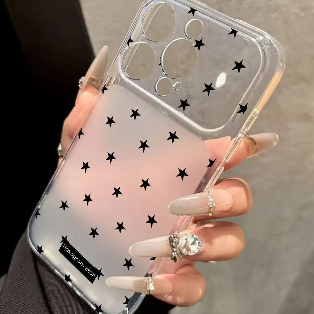 Full Screen Black Stars Niche  - Phone Cases For Girls 评论和价格