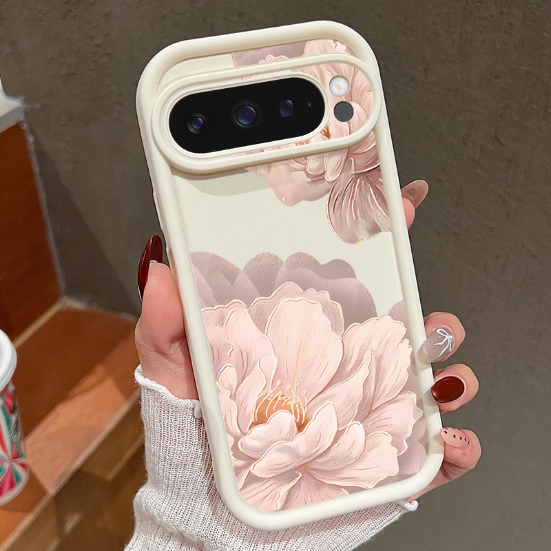Pink Flowers Patterned Soft TP - Phone Cases Google Pixel 7 评论和价格