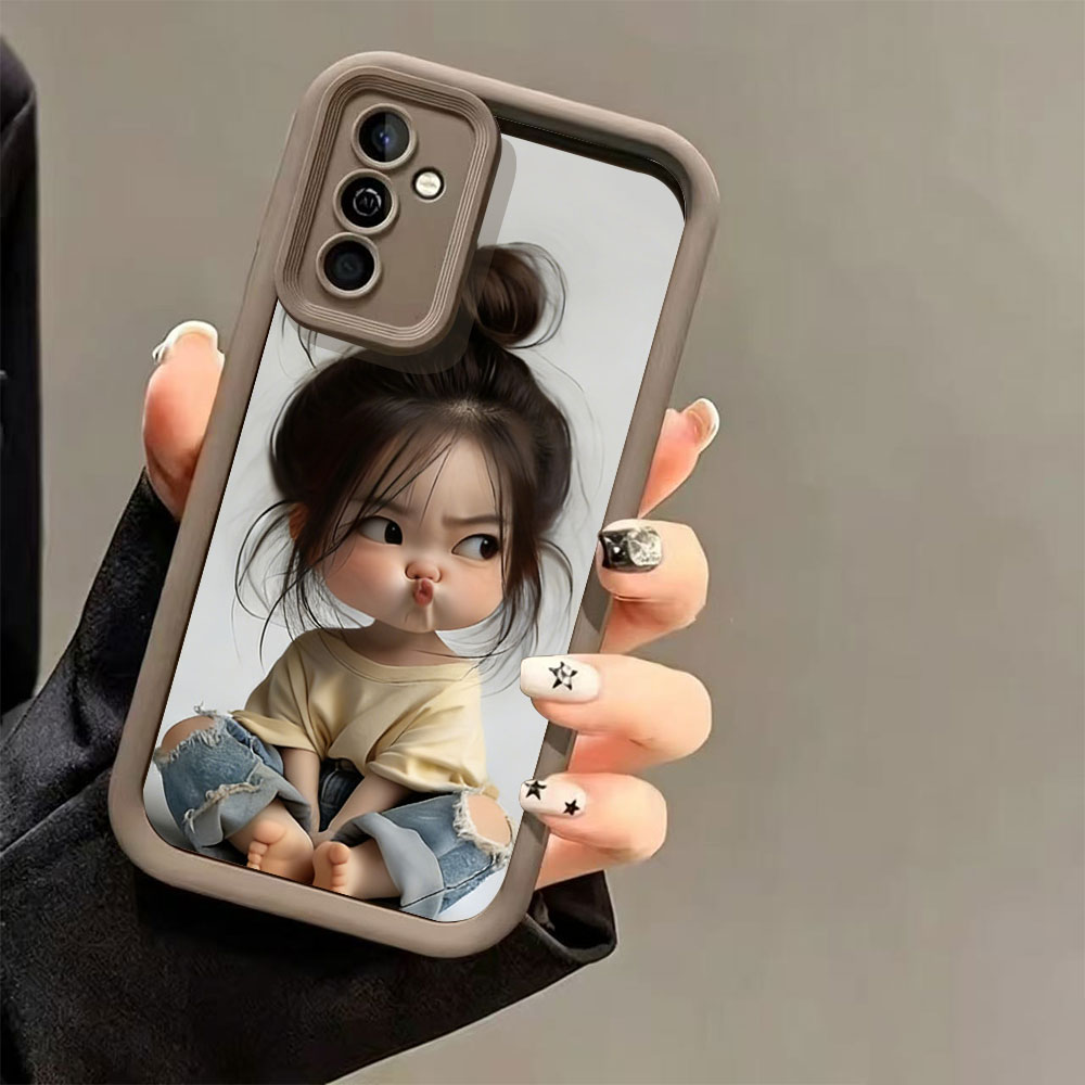 Meatball Head Girl Silicone Sh - Phone Cases For Girls 评论和价格