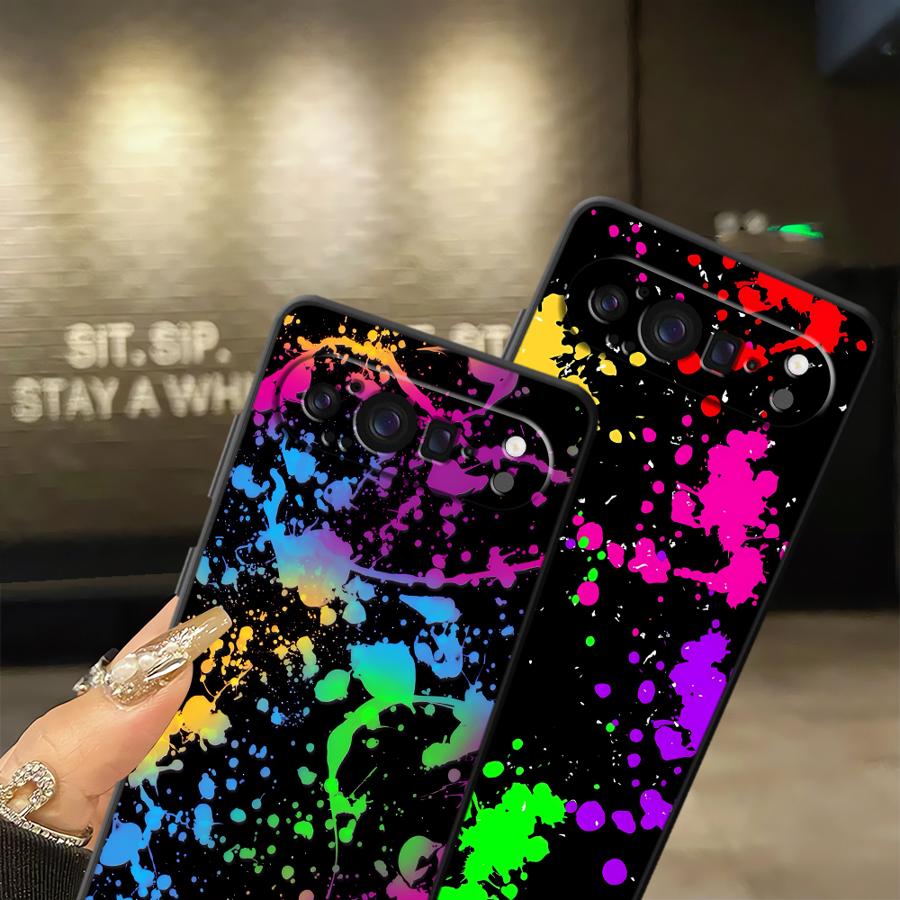 Rainbow Paint Splatters Funda  - Phone Cases Google Pixel 7 评论和价格