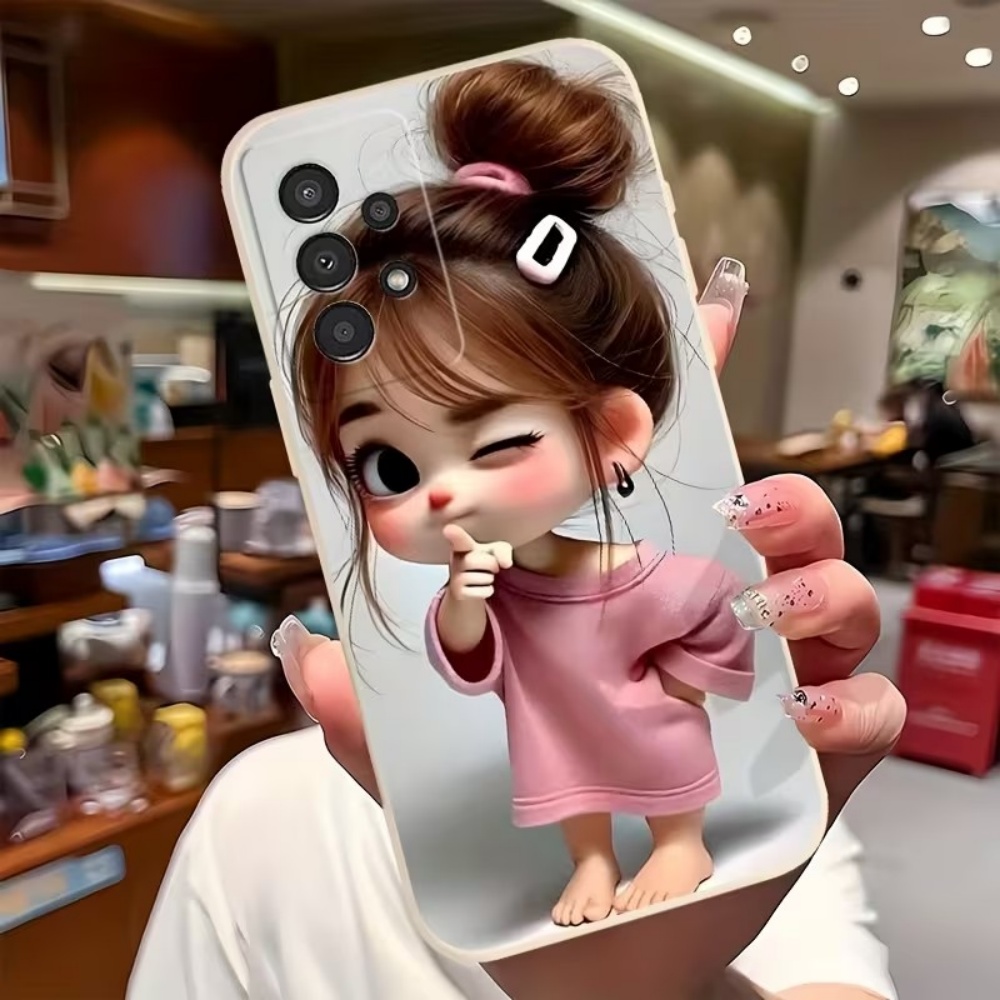 Cute Cartoon Girl Pattern Desi - Phone Cases For Girls 评论和价格
