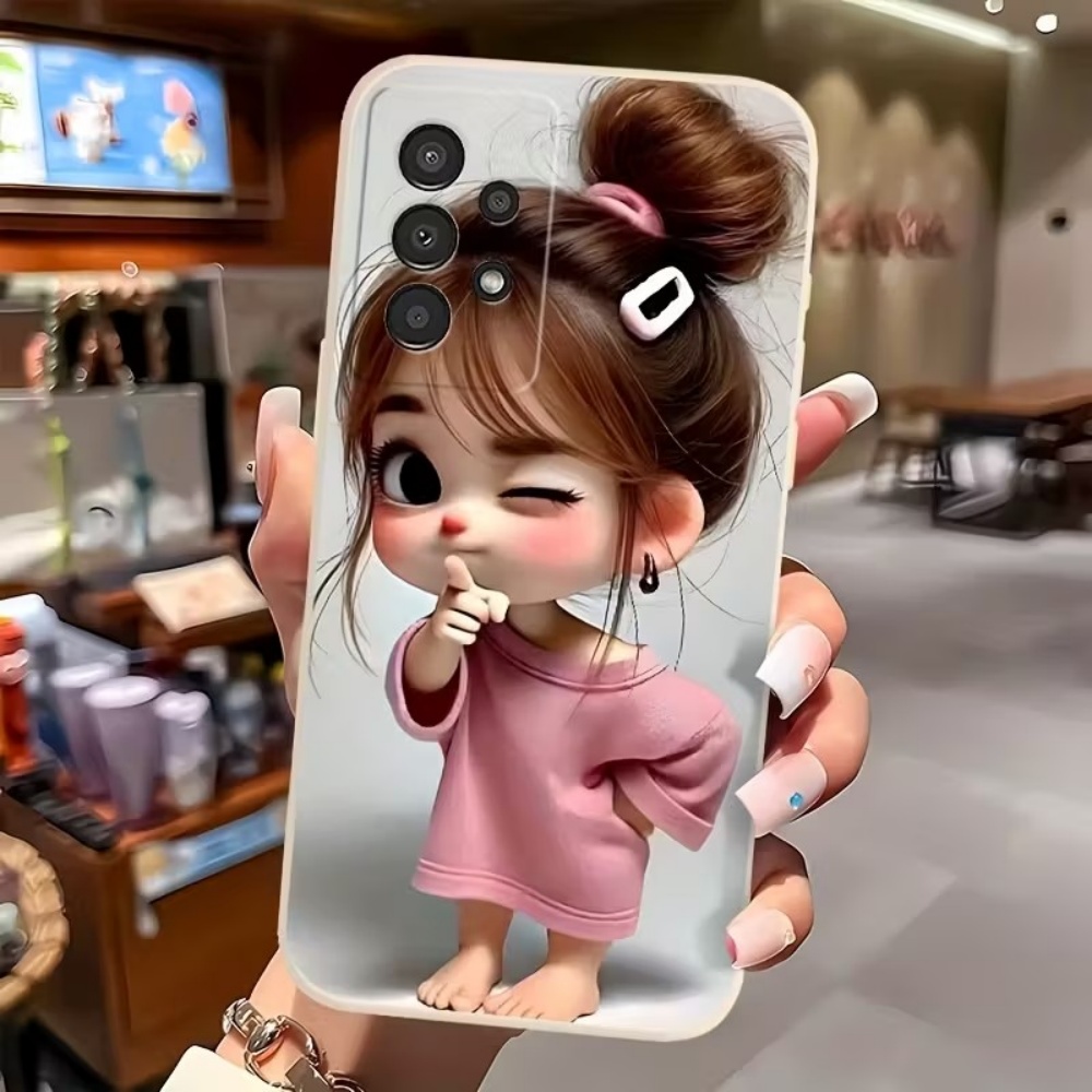Cute Cartoon Girl Pattern Desi - Phone Cases For Girls 评论和价格