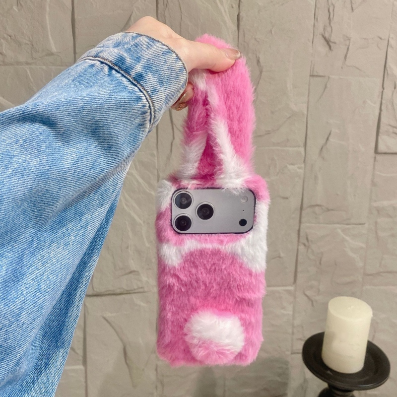 Cute Rabbit Design Fluffy Phon - Phone Cases Iphone 15 Pro Max 评论和价格