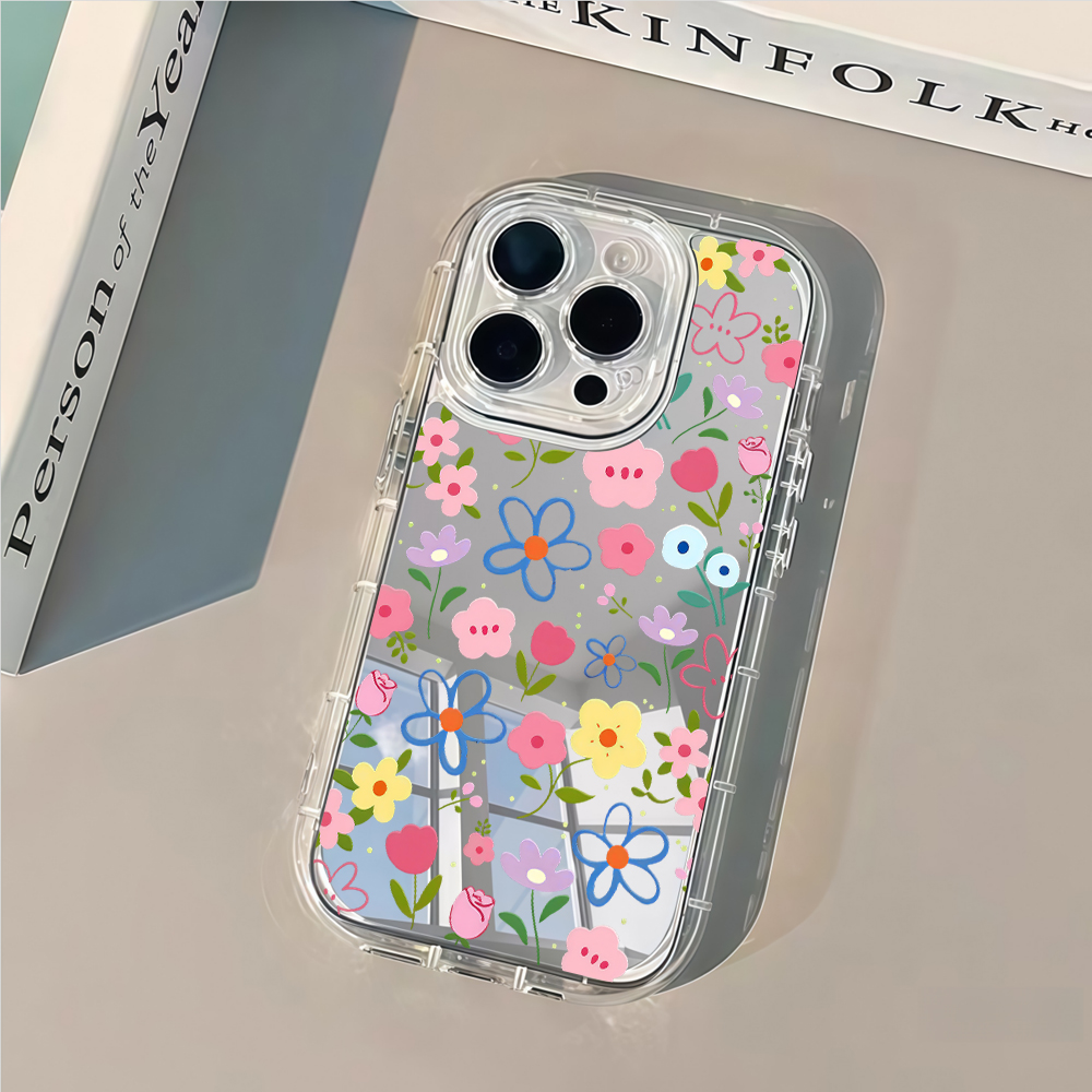 Korean Ins Style Floral Silver - Phone Cases Otterbox 评论和价格