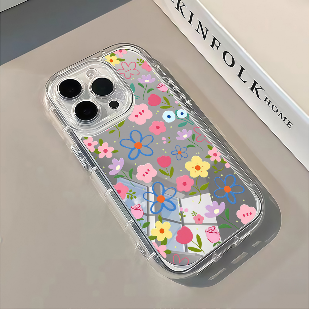 Korean Ins Style Floral Silver - Phone Cases Otterbox 评论和价格