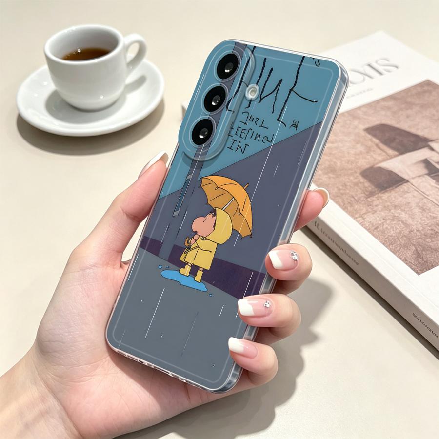 Yellow Umbrella Boy Phone Cove - Phone Cases Samsung A14 评论和价格